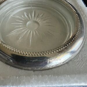 BNIB Leonard Silverplate Coasters